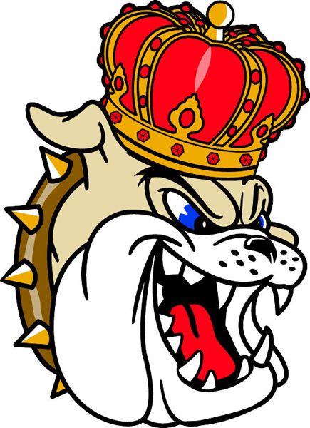 Dukes head 1 mascot team sticker. Personalize as you order. 